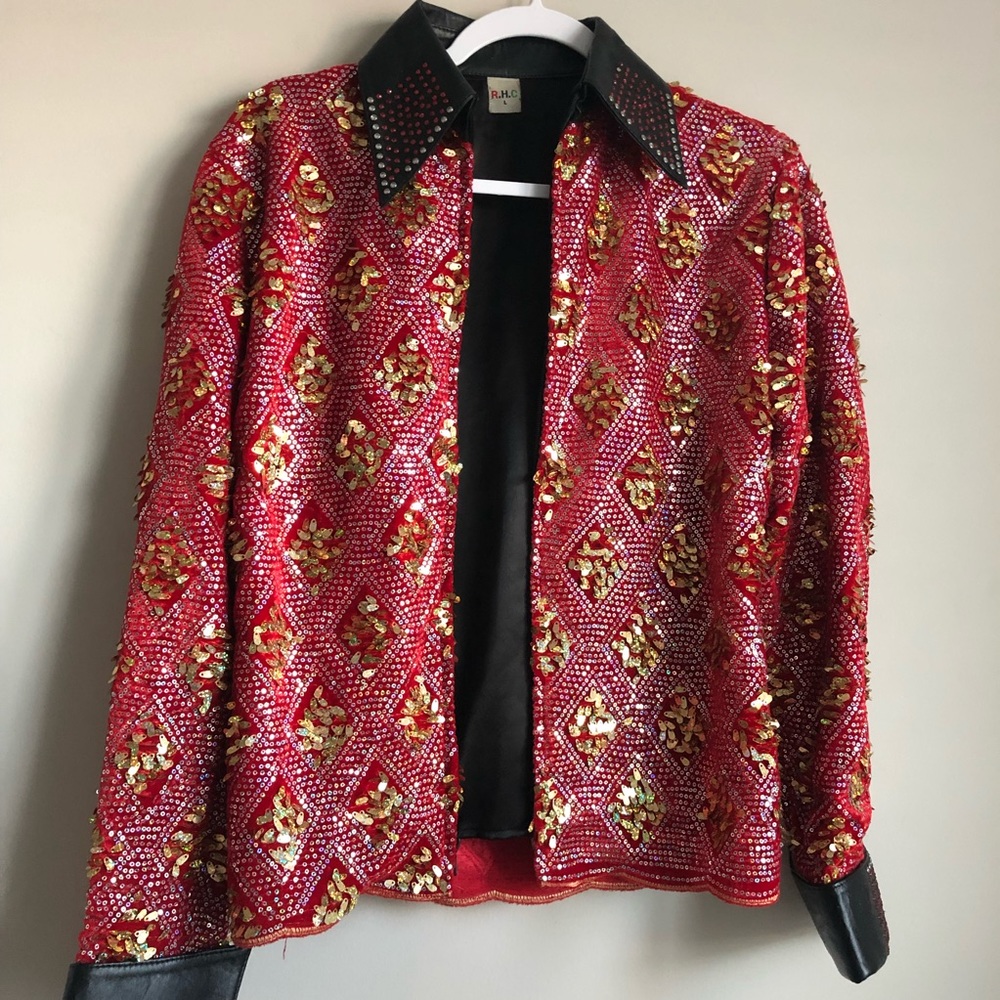 RHC Sequin Leather Jacket